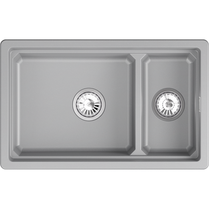 Кухонная мойка GRANULA KS-7304iU АЛЮМИНИУМ кварц