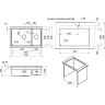 Кухонная мойка GRANULA KS-7304iU КРЕМАН кварц