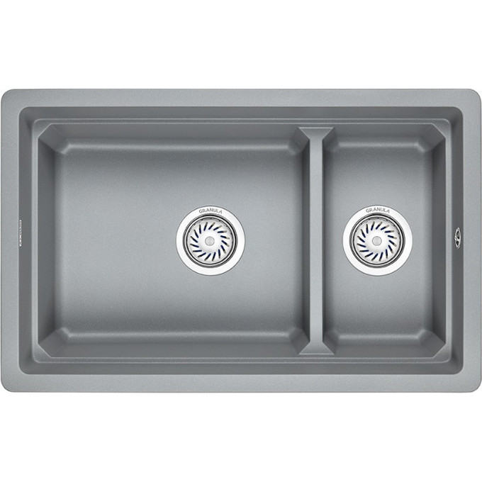 Кухонная мойка GRANULA KS-7304U, алюминиум
