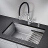 Кухонная мойка GRANULA KS-7304U, алюминиум