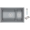 Кухонная мойка GRANULA KS-7304U, алюминиум