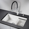 Кухонная мойка GRANULA KS-7304U, арктик (белый)