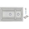 Кухонная мойка GRANULA KS-7304U, арктик (белый)