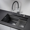 Кухонная мойка GRANULA KS-7304U, черный