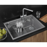 Кухонная мойка GRANULA KS-7308R АЛЮМИНИУМ кварц