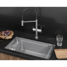Кухонная мойка GRANULA KS-7309RU АЛЮМИНИУМ кварц