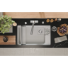 Кухонная мойка GRANULA KS-7309RU АРКТИК (БЕЛЫЙ) кварц