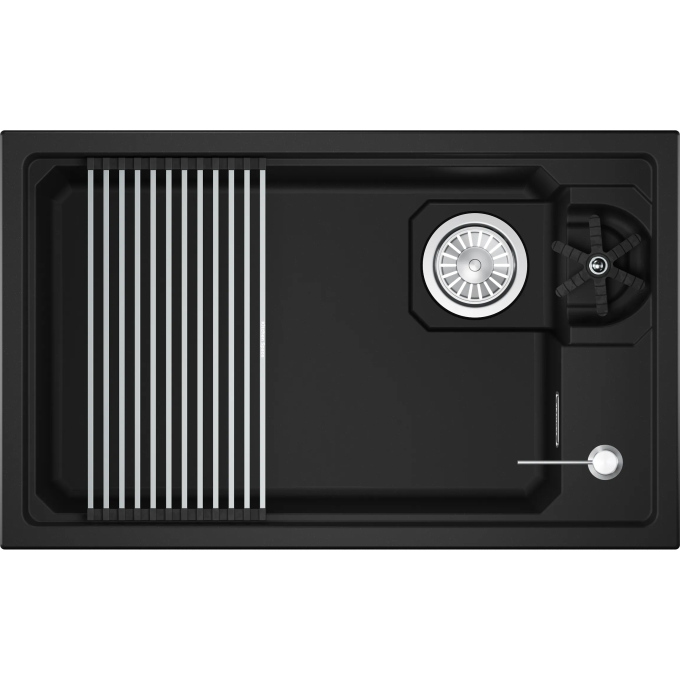 Кухонная мойка GRANULA KS-7309RU ЧЕРНЫЙ кварц