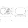 Кухонная мойка GRANULA СТАНДАРТ ST-7601 базальт