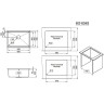 Стальная кухонная мойка GRANULA KITCHEN SPACE 6045U золото сатин