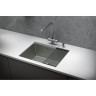 Стальная кухонная мойка GRANULA KITCHEN SPACE KS-6045U сталь матовая