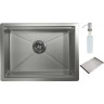 Стальная кухонная мойка GRANULA KITCHEN SPACE KS-6045U сталь матовая