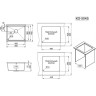 Стальная кухонная мойка KITCHEN SPACE GRANULA KS-5045U сталь матовая